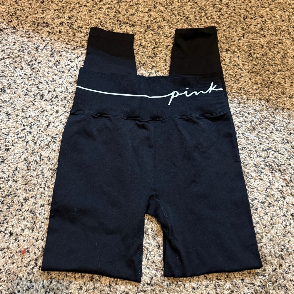 Active black pink leggings